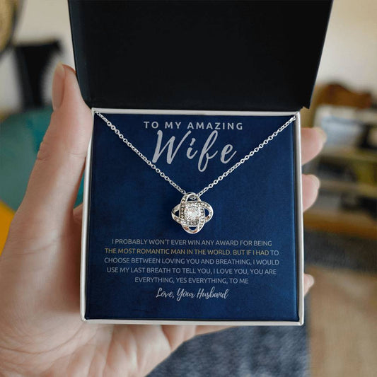 Wife - I probably won't - Message Card Necklace [W010NL]