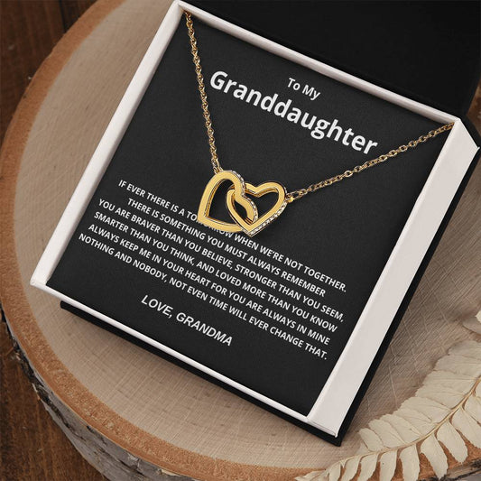 Granddaughter From Grandma - Always Remember - Message Card Necklace [GD003NL]