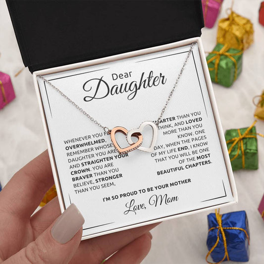 Daughter From Mother - Beautiful Chapters - Message Card Necklace [D008NL]