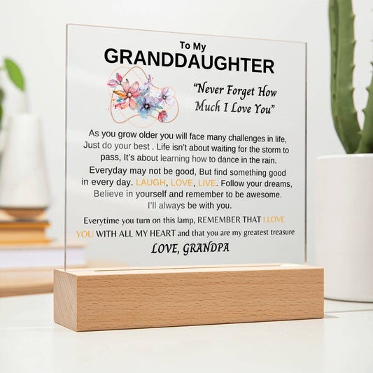 Granddaughter From Grandpa - As you grow older - Acrylic [GD015PA]